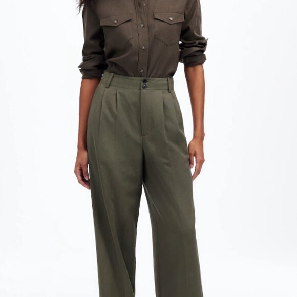 NWT Madewell The Harlow Wide Leg Pant in Drapey Twill Sz 8 - Picture 6 of 6